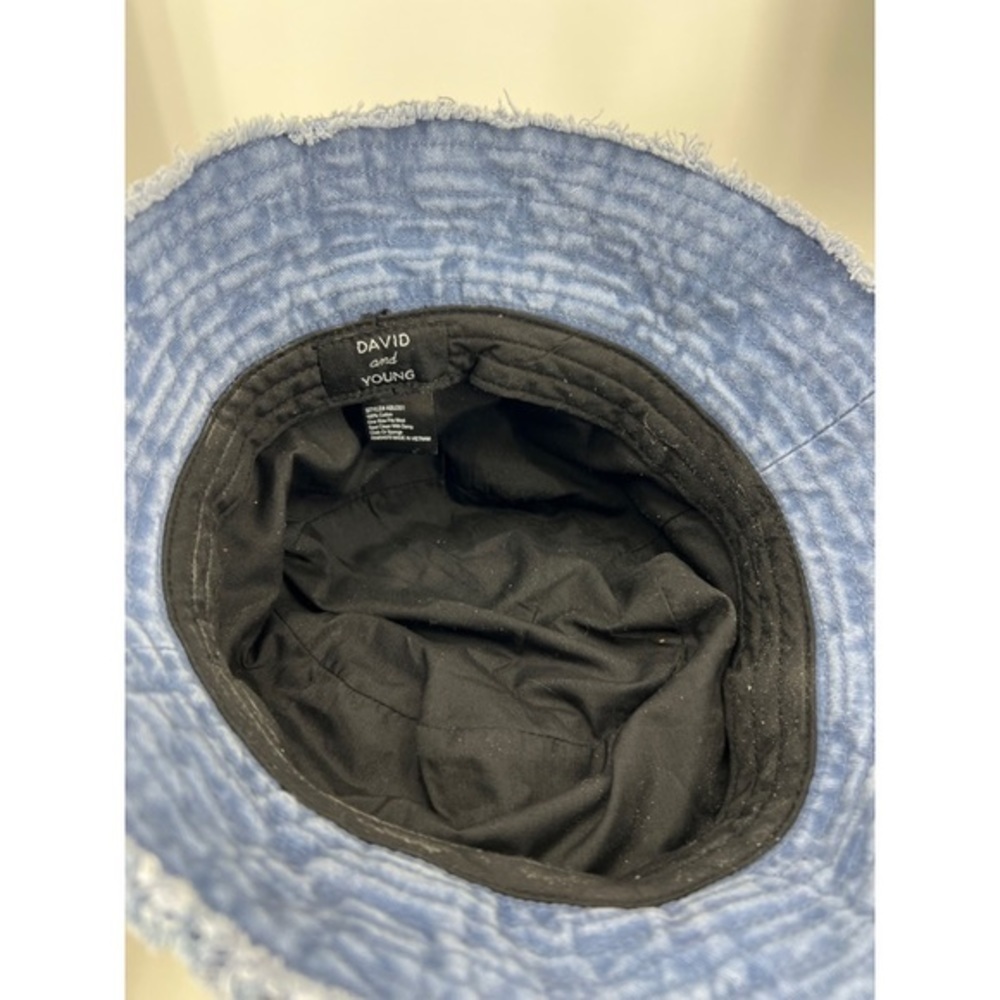 David and Young denim cotton patchwork bucket hat. - Picture 6 of 10